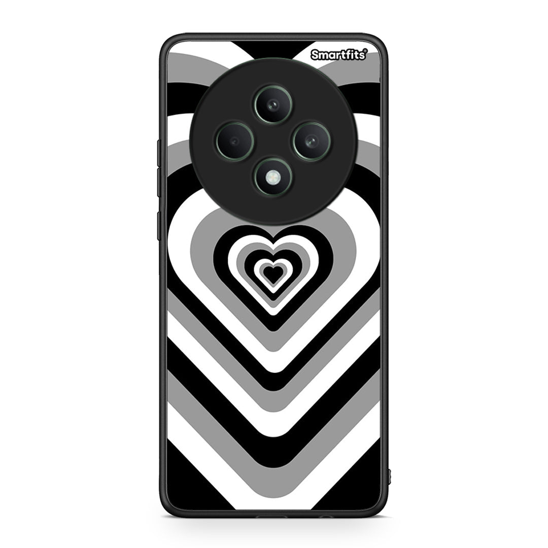 Oppo Reno12 F 5G / FS 5G Black Hearts θήκη από τη Smartfits με σχέδιο στο πίσω μέρος και μαύρο περίβλημα | Smartphone case with colorful back and black bezels by Smartfits