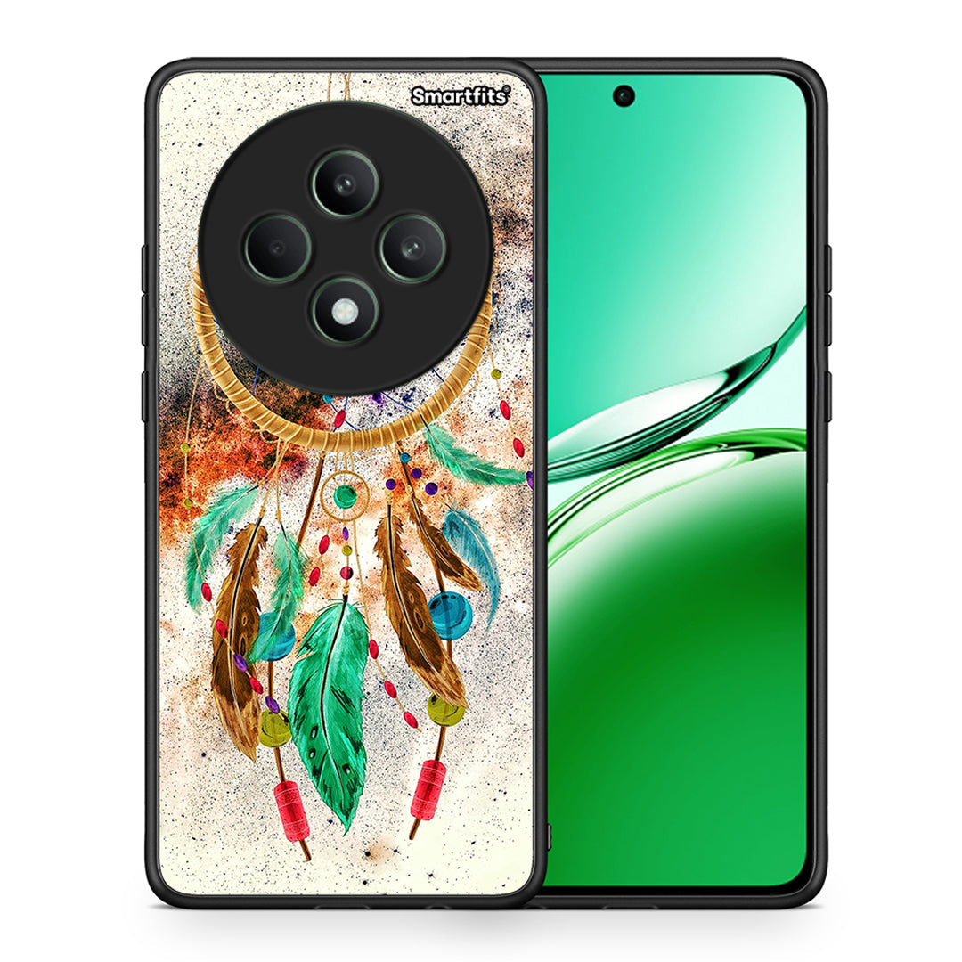 Θήκη Oppo Reno12 F 5G / FS 5G DreamCatcher Boho από τη Smartfits με σχέδιο στο πίσω μέρος και μαύρο περίβλημα | Oppo Reno12 F 5G / FS 5G DreamCatcher Boho case with colorful back and black bezels