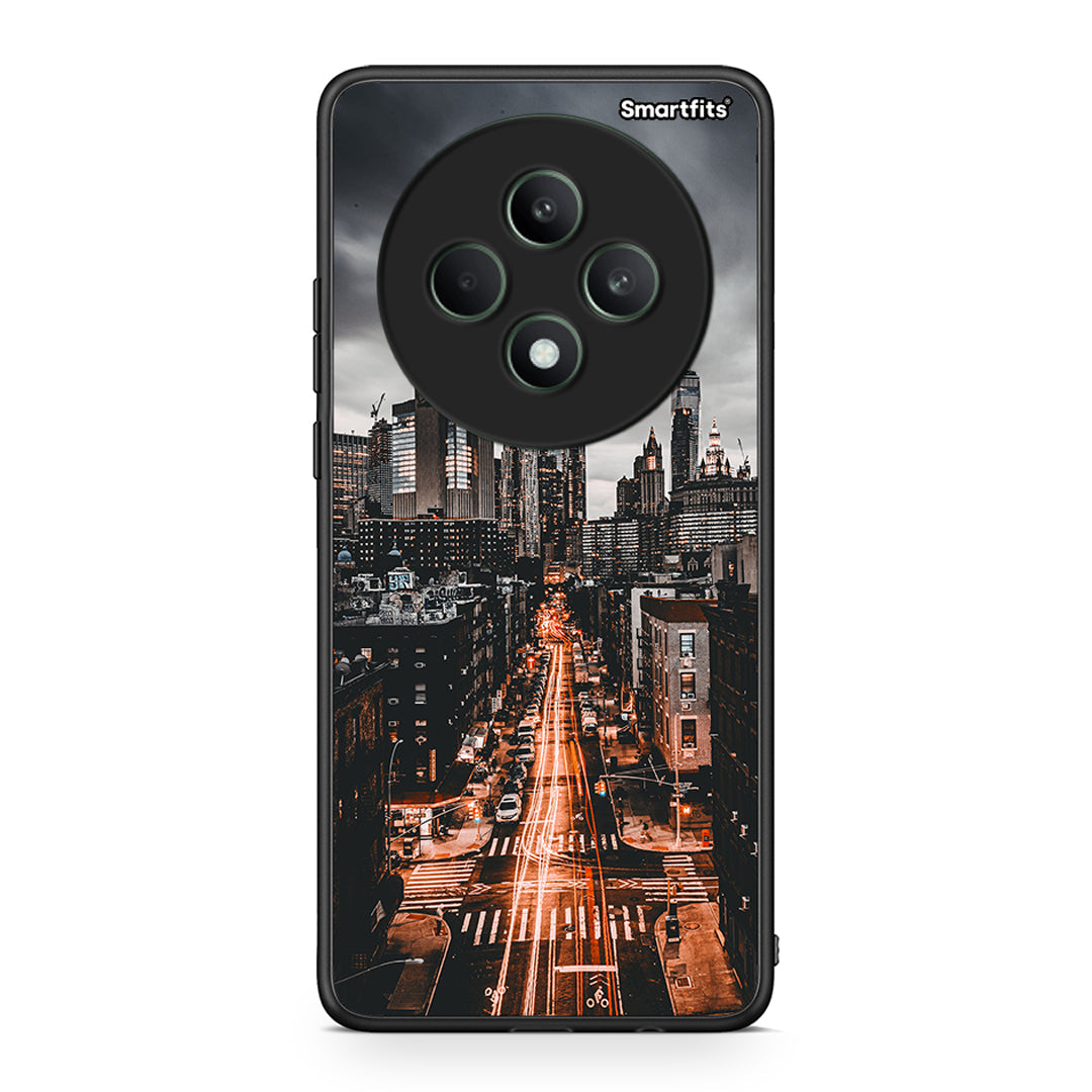 Oppo Reno12 F 5G / FS 5G City Lights θήκη από τη Smartfits με σχέδιο στο πίσω μέρος και μαύρο περίβλημα | Smartphone case with colorful back and black bezels by Smartfits