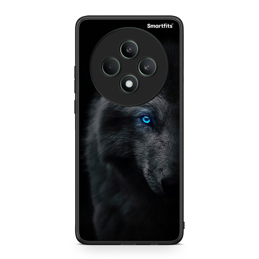 Oppo Reno12 F 5G / FS 5G Dark Wolf θήκη από τη Smartfits με σχέδιο στο πίσω μέρος και μαύρο περίβλημα | Smartphone case with colorful back and black bezels by Smartfits