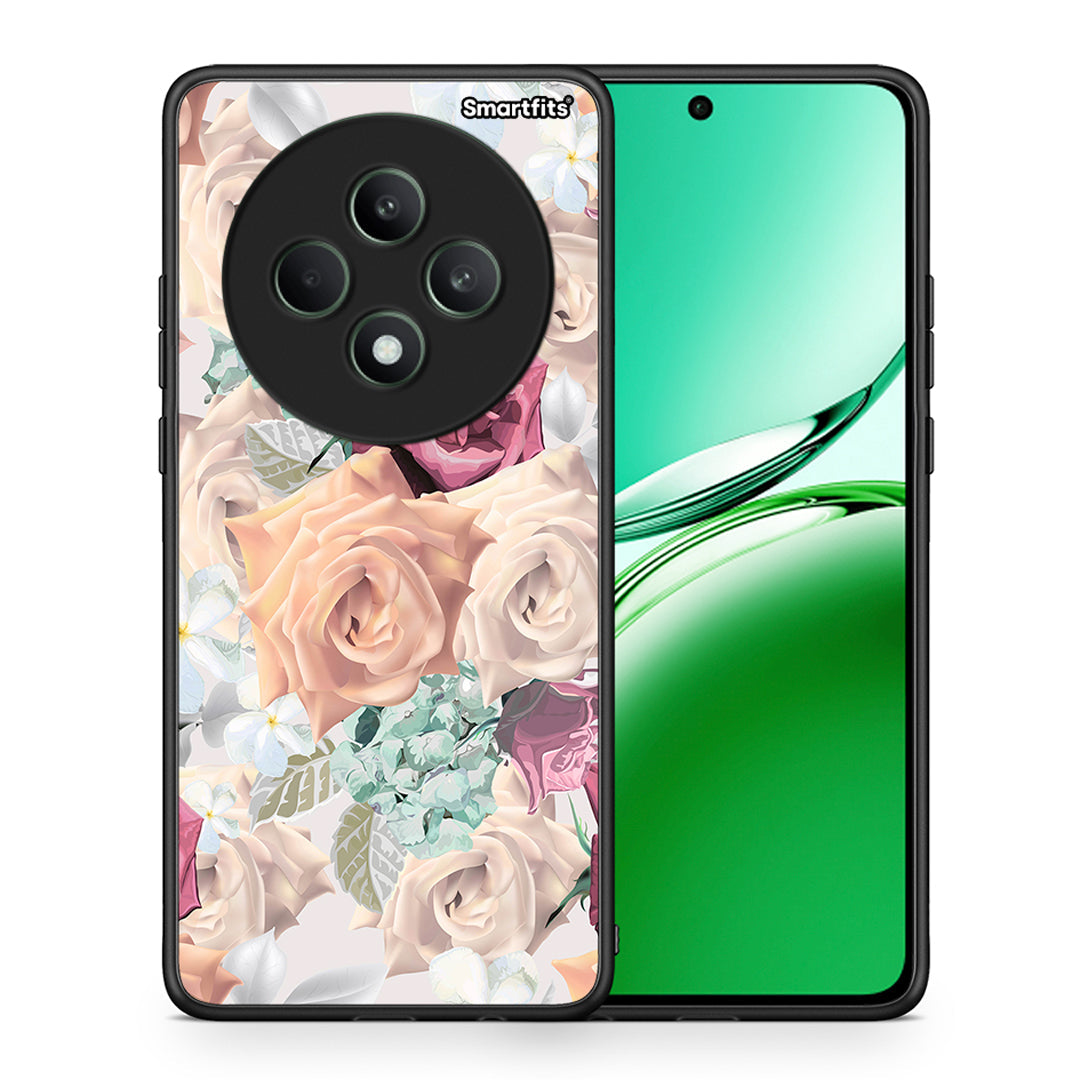 Θήκη Oppo Reno12 F 5G / FS 5G Bouquet Floral από τη Smartfits με σχέδιο στο πίσω μέρος και μαύρο περίβλημα | Oppo Reno12 F 5G / FS 5G Bouquet Floral case with colorful back and black bezels