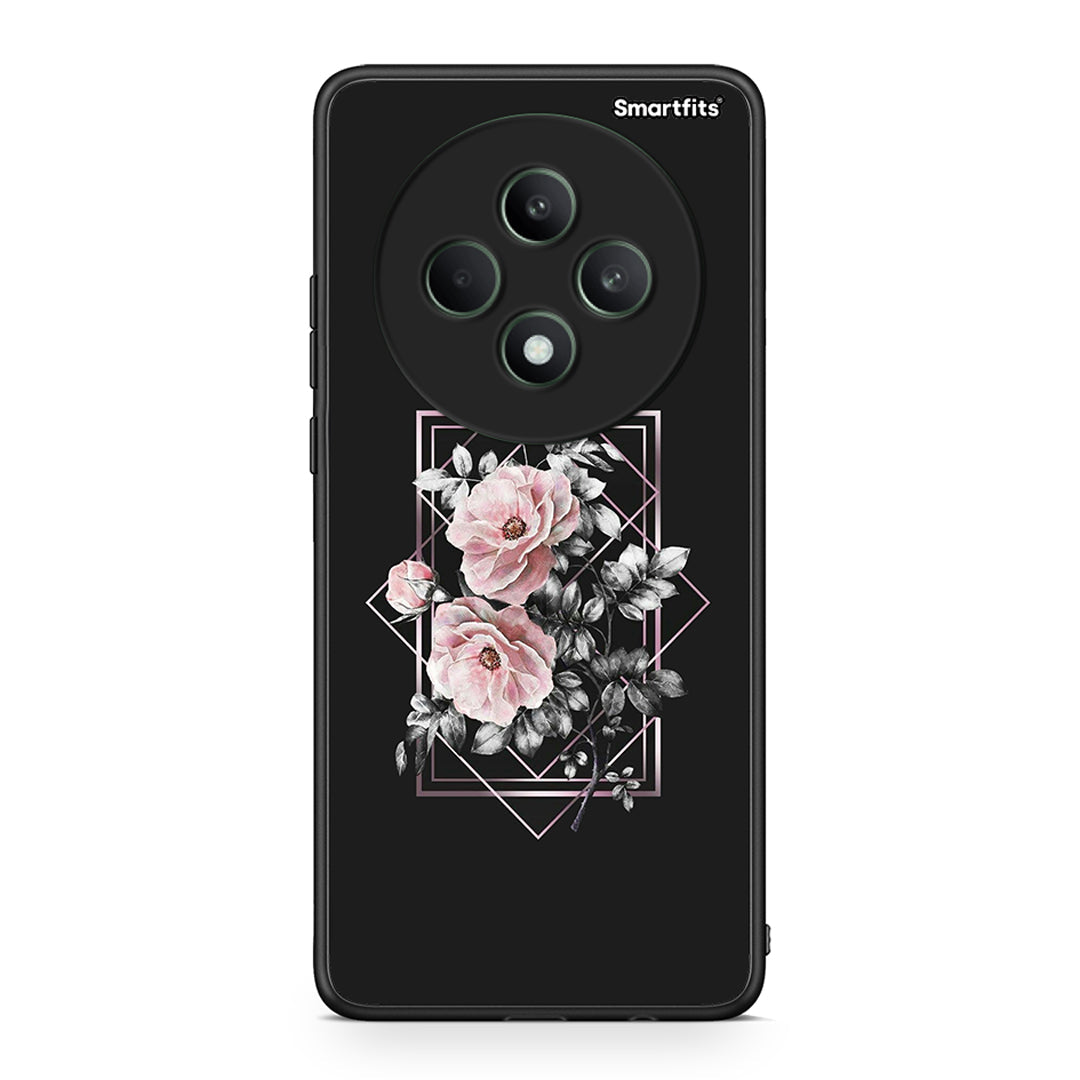 4 - Oppo Reno12 F 5G / FS 5G Frame Flower case, cover, bumper