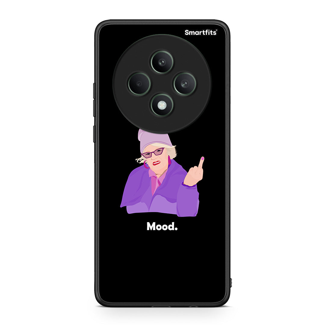 Oppo Reno12 F 5G / FS 5G Grandma Mood Black θήκη από τη Smartfits με σχέδιο στο πίσω μέρος και μαύρο περίβλημα | Smartphone case with colorful back and black bezels by Smartfits