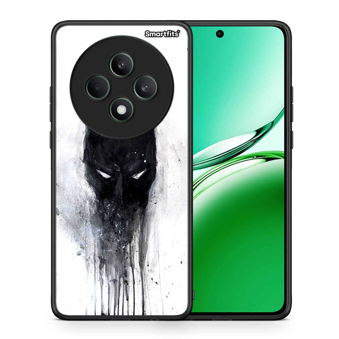 Θήκη Oppo Reno12 F 5G / FS 5G Paint Bat Hero από τη Smartfits με σχέδιο στο πίσω μέρος και μαύρο περίβλημα | Oppo Reno12 F 5G / FS 5G Paint Bat Hero case with colorful back and black bezels