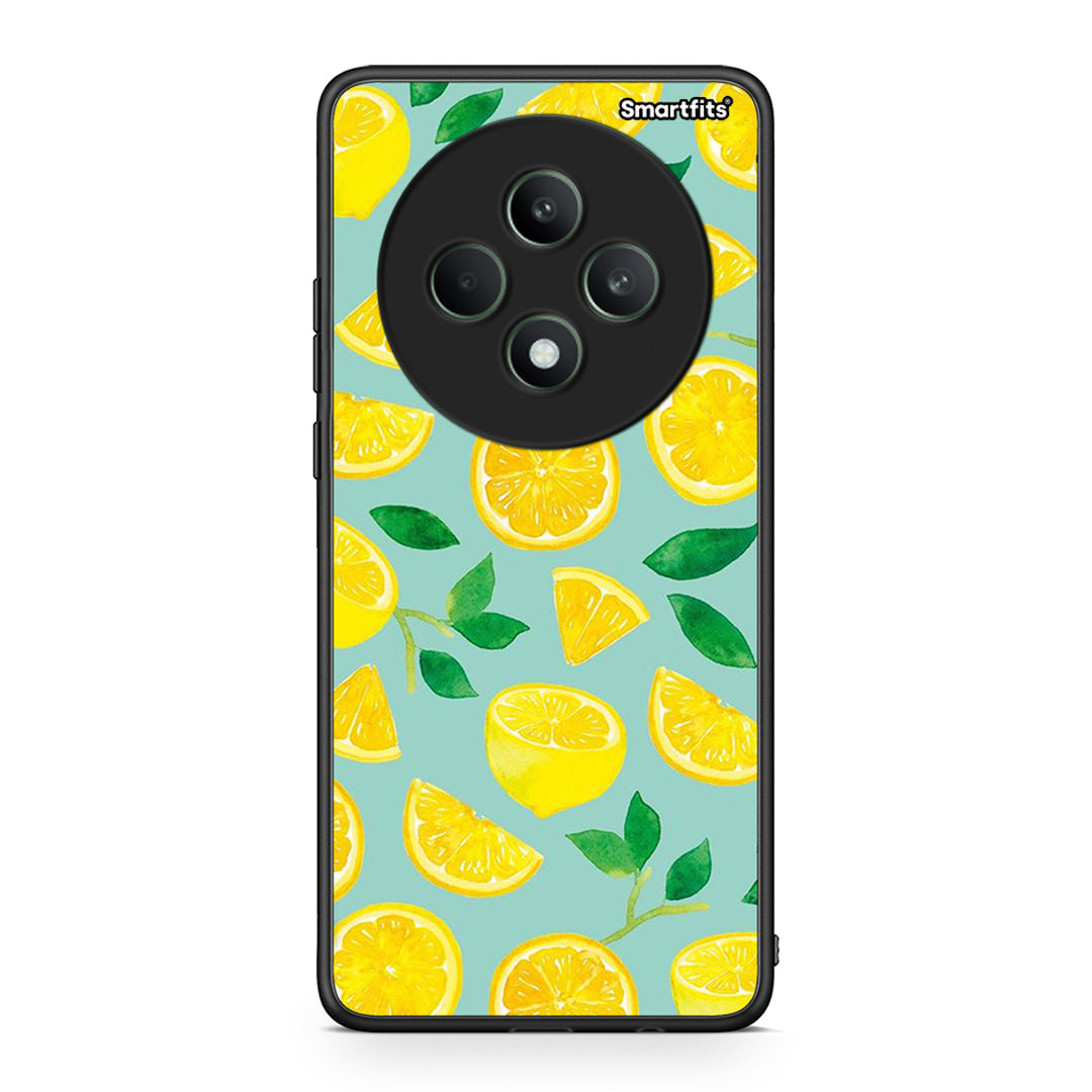 Oppo Reno12 F 5G / FS 5G Lemons θήκη από τη Smartfits με σχέδιο στο πίσω μέρος και μαύρο περίβλημα | Smartphone case with colorful back and black bezels by Smartfits