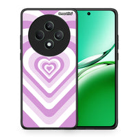 Thumbnail for Θήκη Oppo Reno12 F 5G / FS 5G Lilac Hearts από τη Smartfits με σχέδιο στο πίσω μέρος και μαύρο περίβλημα | Oppo Reno12 F 5G / FS 5G Lilac Hearts case with colorful back and black bezels