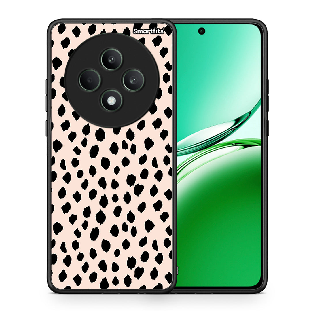 Θήκη Oppo Reno12 F 5G / FS 5G New Polka Dots από τη Smartfits με σχέδιο στο πίσω μέρος και μαύρο περίβλημα | Oppo Reno12 F 5G / FS 5G New Polka Dots case with colorful back and black bezels