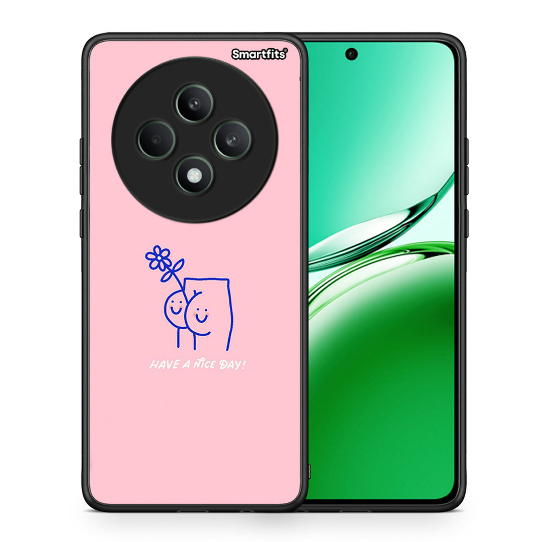 Θήκη Oppo Reno12 F 5G / FS 5G Nice Day από τη Smartfits με σχέδιο στο πίσω μέρος και μαύρο περίβλημα | Oppo Reno12 F 5G / FS 5G Nice Day case with colorful back and black bezels