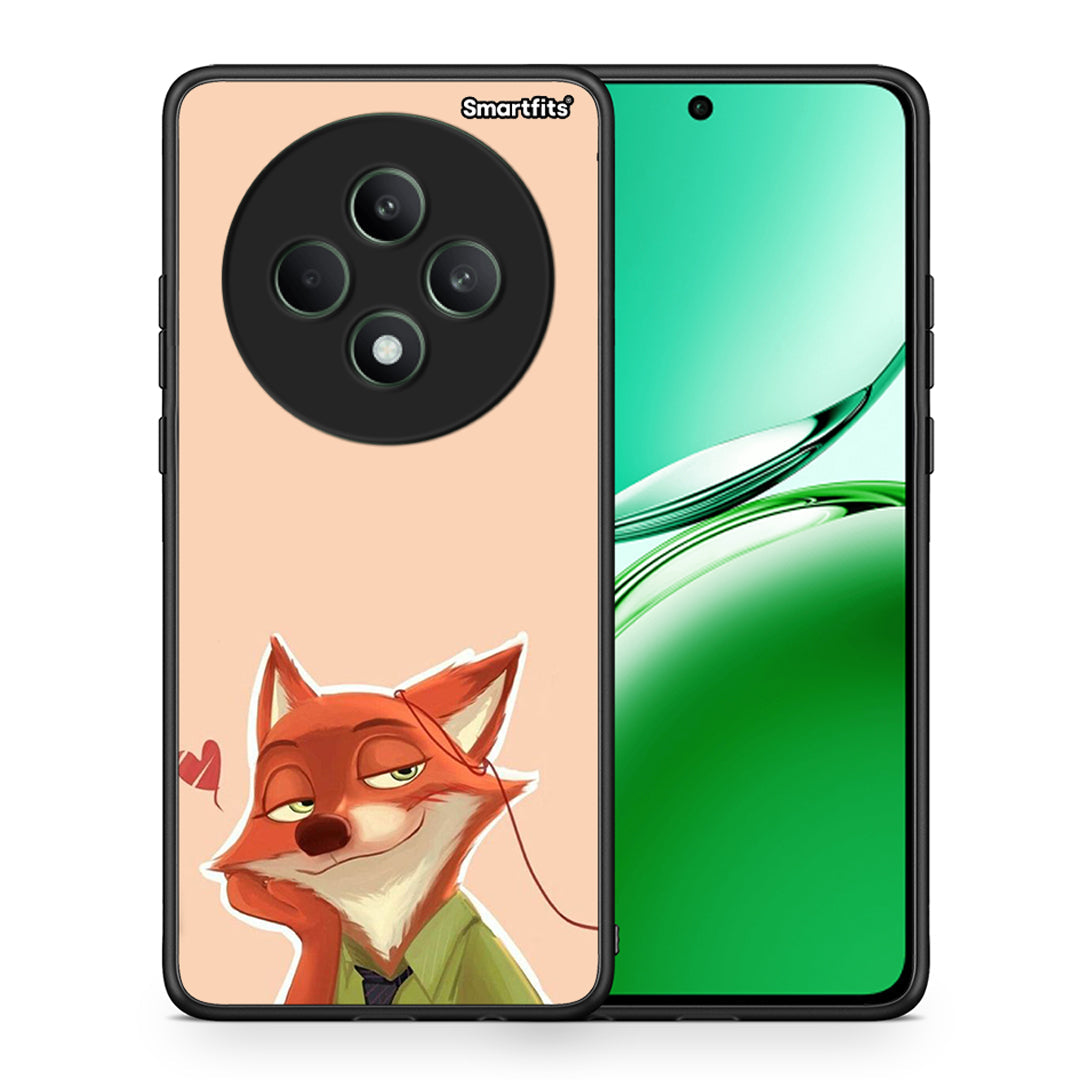 Θήκη Oppo Reno12 F 5G / FS 5G Nick Wilde And Judy Hopps Love 1 από τη Smartfits με σχέδιο στο πίσω μέρος και μαύρο περίβλημα | Oppo Reno12 F 5G / FS 5G Nick Wilde And Judy Hopps Love 1 case with colorful back and black bezels