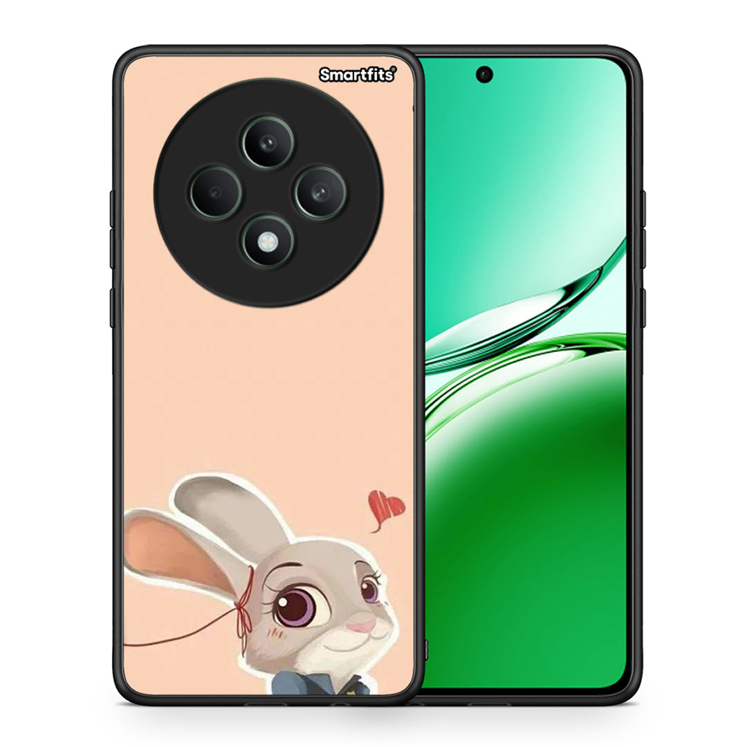 Θήκη Oppo Reno12 F 5G / FS 5G Nick Wilde And Judy Hopps Love 2 από τη Smartfits με σχέδιο στο πίσω μέρος και μαύρο περίβλημα | Oppo Reno12 F 5G / FS 5G Nick Wilde And Judy Hopps Love 2 case with colorful back and black bezels