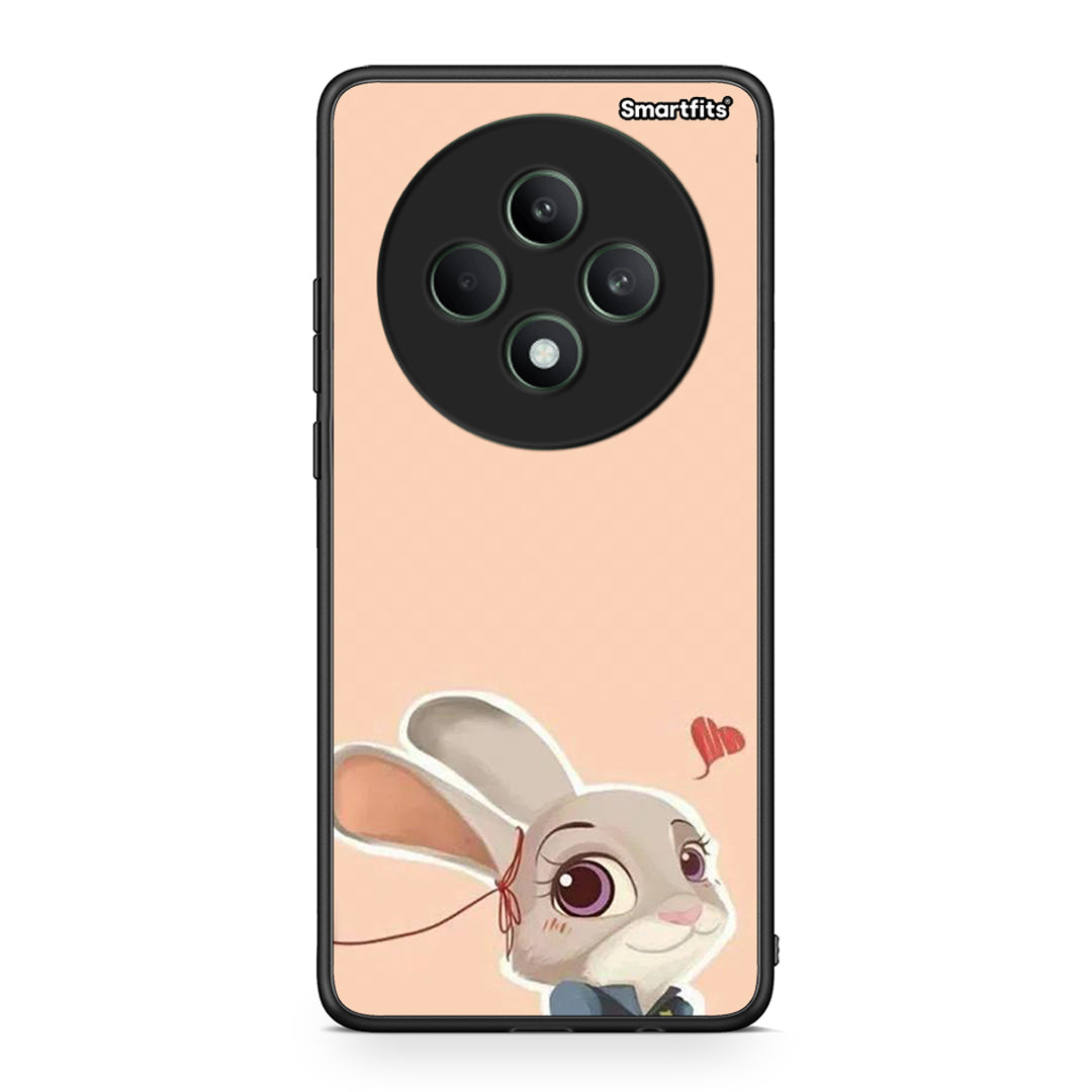 Oppo Reno12 F 5G / FS 5G Nick Wilde And Judy Hopps Love 2 θήκη από τη Smartfits με σχέδιο στο πίσω μέρος και μαύρο περίβλημα | Smartphone case with colorful back and black bezels by Smartfits