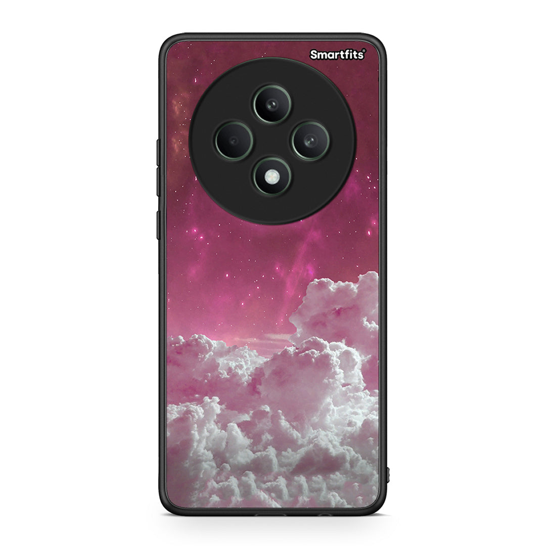 Oppo Reno12 F 5G / FS 5G Pink Moon Θήκη από τη Smartfits με σχέδιο στο πίσω μέρος και μαύρο περίβλημα | Smartphone case with colorful back and black bezels by Smartfits