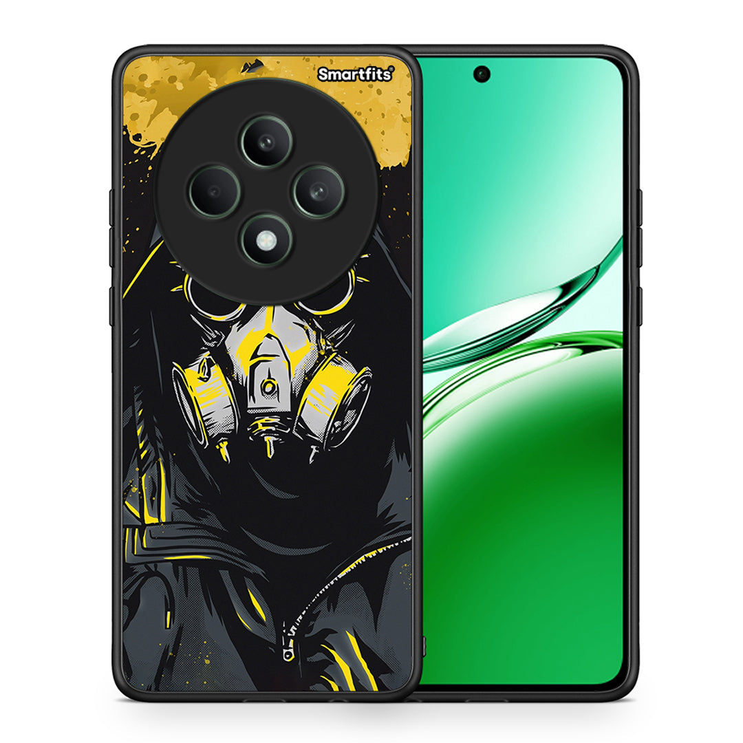 Θήκη Oppo Reno12 F 5G / FS 5G Mask PopArt από τη Smartfits με σχέδιο στο πίσω μέρος και μαύρο περίβλημα | Oppo Reno12 F 5G / FS 5G Mask PopArt case with colorful back and black bezels