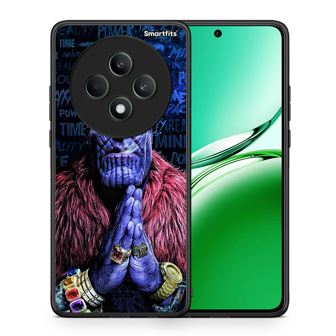 Θήκη Oppo Reno12 F 5G / FS 5G Thanos PopArt από τη Smartfits με σχέδιο στο πίσω μέρος και μαύρο περίβλημα | Oppo Reno12 F 5G / FS 5G Thanos PopArt case with colorful back and black bezels