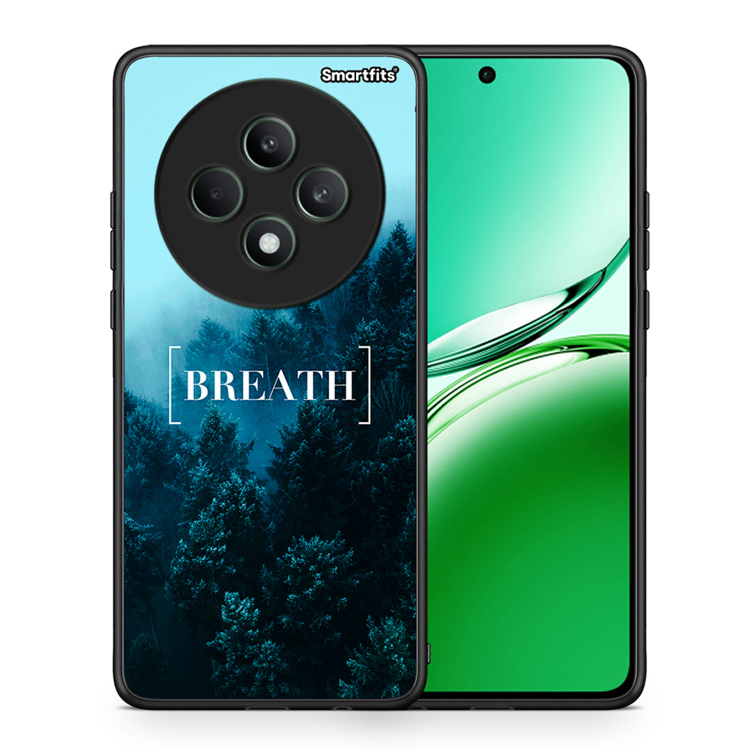 Θήκη Oppo Reno12 F 5G / FS 5G Breath Quote από τη Smartfits με σχέδιο στο πίσω μέρος και μαύρο περίβλημα | Oppo Reno12 F 5G / FS 5G Breath Quote case with colorful back and black bezels