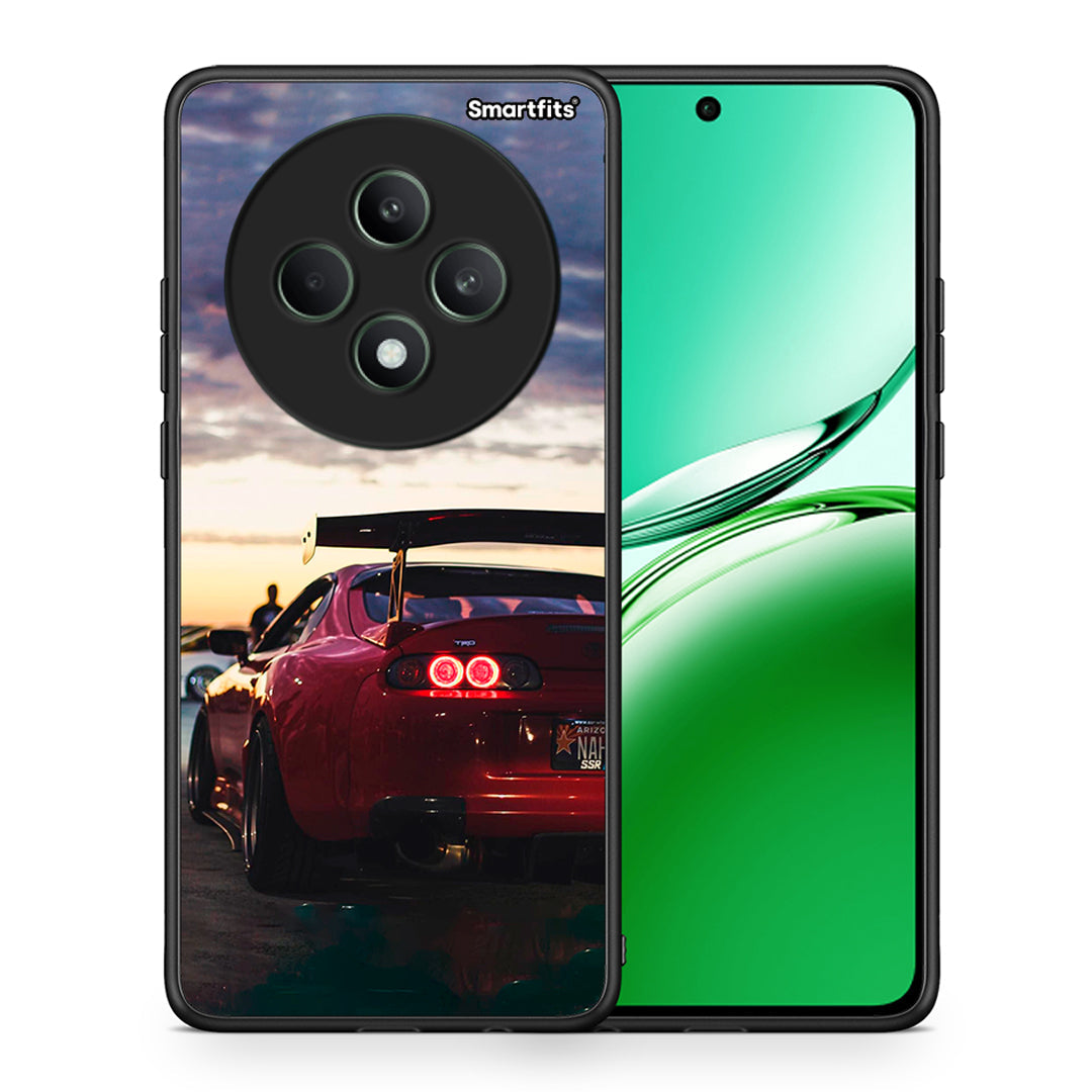 Θήκη Oppo Reno12 F 5G / FS 5G Racing Supra από τη Smartfits με σχέδιο στο πίσω μέρος και μαύρο περίβλημα | Oppo Reno12 F 5G / FS 5G Racing Supra case with colorful back and black bezels