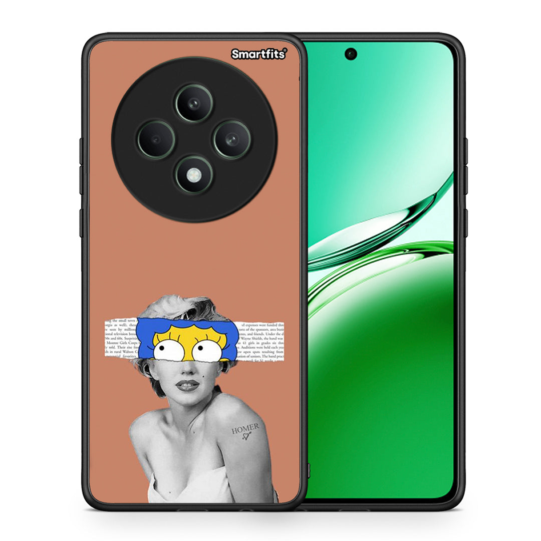 Θήκη Oppo Reno12 F 5G / FS 5G Sim Merilyn από τη Smartfits με σχέδιο στο πίσω μέρος και μαύρο περίβλημα | Oppo Reno12 F 5G / FS 5G Sim Merilyn case with colorful back and black bezels