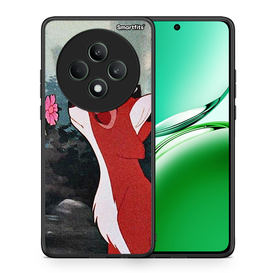 Θήκη Oppo Reno12 F 5G / FS 5G Tod And Vixey Love 2 από τη Smartfits με σχέδιο στο πίσω μέρος και μαύρο περίβλημα | Oppo Reno12 F 5G / FS 5G Tod And Vixey Love 2 case with colorful back and black bezels