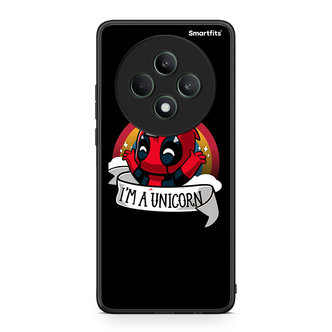 Oppo Reno12 F 5G / FS 5G Unicorn Deadpool θήκη από τη Smartfits με σχέδιο στο πίσω μέρος και μαύρο περίβλημα | Smartphone case with colorful back and black bezels by Smartfits