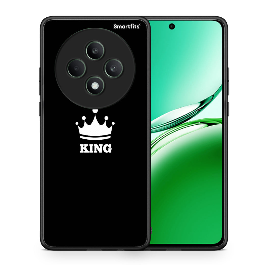 Θήκη Oppo Reno12 F 5G / FS 5G King Valentine από τη Smartfits με σχέδιο στο πίσω μέρος και μαύρο περίβλημα | Oppo Reno12 F 5G / FS 5G King Valentine case with colorful back and black bezels