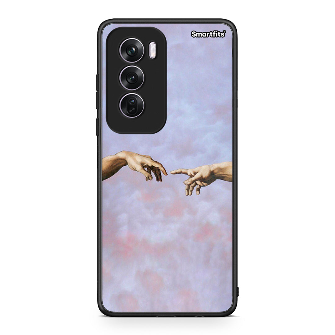 Oppo Reno12 Pro Adam Hand θήκη από τη Smartfits με σχέδιο στο πίσω μέρος και μαύρο περίβλημα | Smartphone case with colorful back and black bezels by Smartfits