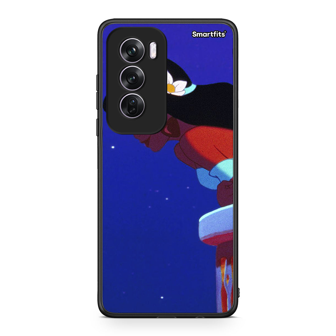 Oppo Reno12 Pro Alladin And Jasmine Love 2 θήκη από τη Smartfits με σχέδιο στο πίσω μέρος και μαύρο περίβλημα | Smartphone case with colorful back and black bezels by Smartfits