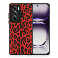 Thumbnail for Θήκη Oppo Reno12 Pro Red Leopard Animal από τη Smartfits με σχέδιο στο πίσω μέρος και μαύρο περίβλημα | Oppo Reno12 Pro Red Leopard Animal case with colorful back and black bezels