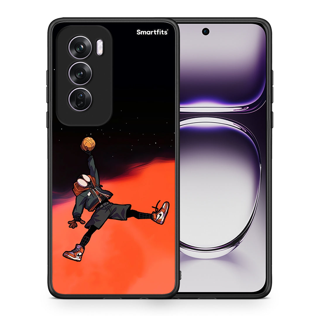 Θήκη Oppo Reno12 Pro Basketball Hero από τη Smartfits με σχέδιο στο πίσω μέρος και μαύρο περίβλημα | Oppo Reno12 Pro Basketball Hero case with colorful back and black bezels