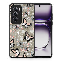 Thumbnail for Θήκη Oppo Reno12 Pro Butterflies Boho από τη Smartfits με σχέδιο στο πίσω μέρος και μαύρο περίβλημα | Oppo Reno12 Pro Butterflies Boho case with colorful back and black bezels