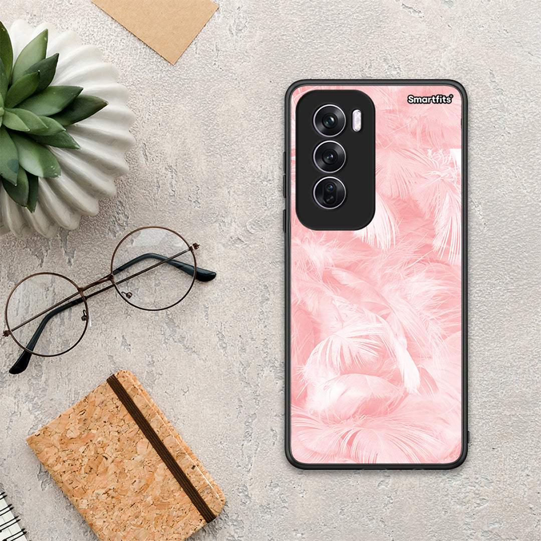 Boho Pink Feather - Oppo Reno12 Pro θήκη