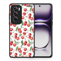 Thumbnail for Θήκη Oppo Reno12 Pro Cherry Summer από τη Smartfits με σχέδιο στο πίσω μέρος και μαύρο περίβλημα | Oppo Reno12 Pro Cherry Summer case with colorful back and black bezels