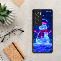 Thumbnail for Christmas Neon Snowman - Oppo Reno12 Pro θήκη