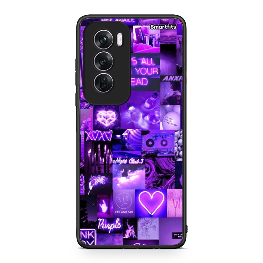 Oppo Reno12 Pro Collage Stay Wild Θήκη Αγίου Βαλεντίνου από τη Smartfits με σχέδιο στο πίσω μέρος και μαύρο περίβλημα | Smartphone case with colorful back and black bezels by Smartfits