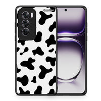 Thumbnail for Θήκη Oppo Reno12 Pro Cow Print από τη Smartfits με σχέδιο στο πίσω μέρος και μαύρο περίβλημα | Oppo Reno12 Pro Cow Print case with colorful back and black bezels