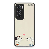 Thumbnail for Oppo Reno12 Pro Dalmatians Love θήκη από τη Smartfits με σχέδιο στο πίσω μέρος και μαύρο περίβλημα | Smartphone case with colorful back and black bezels by Smartfits