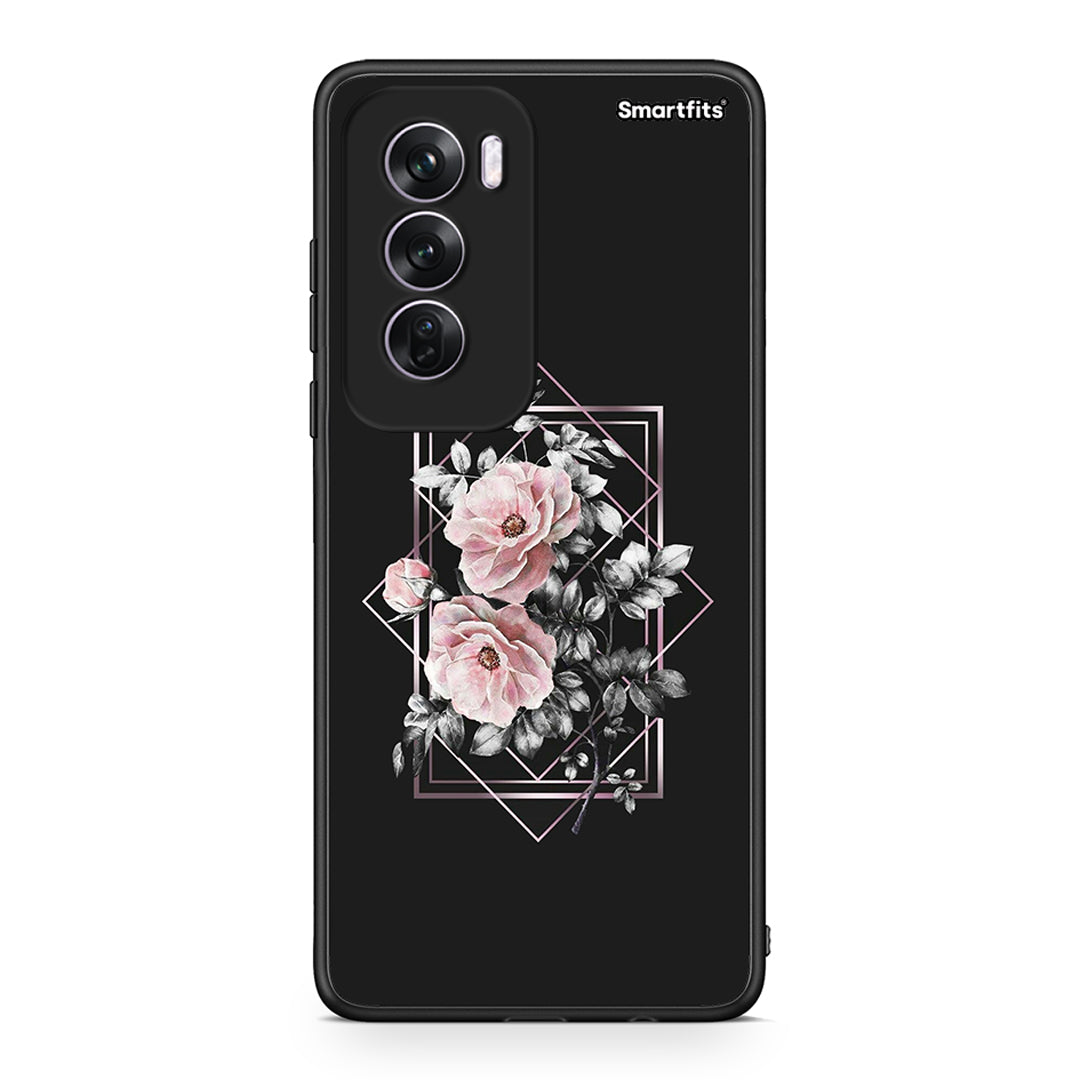 4 - Oppo Reno12 Pro Frame Flower case, cover, bumper