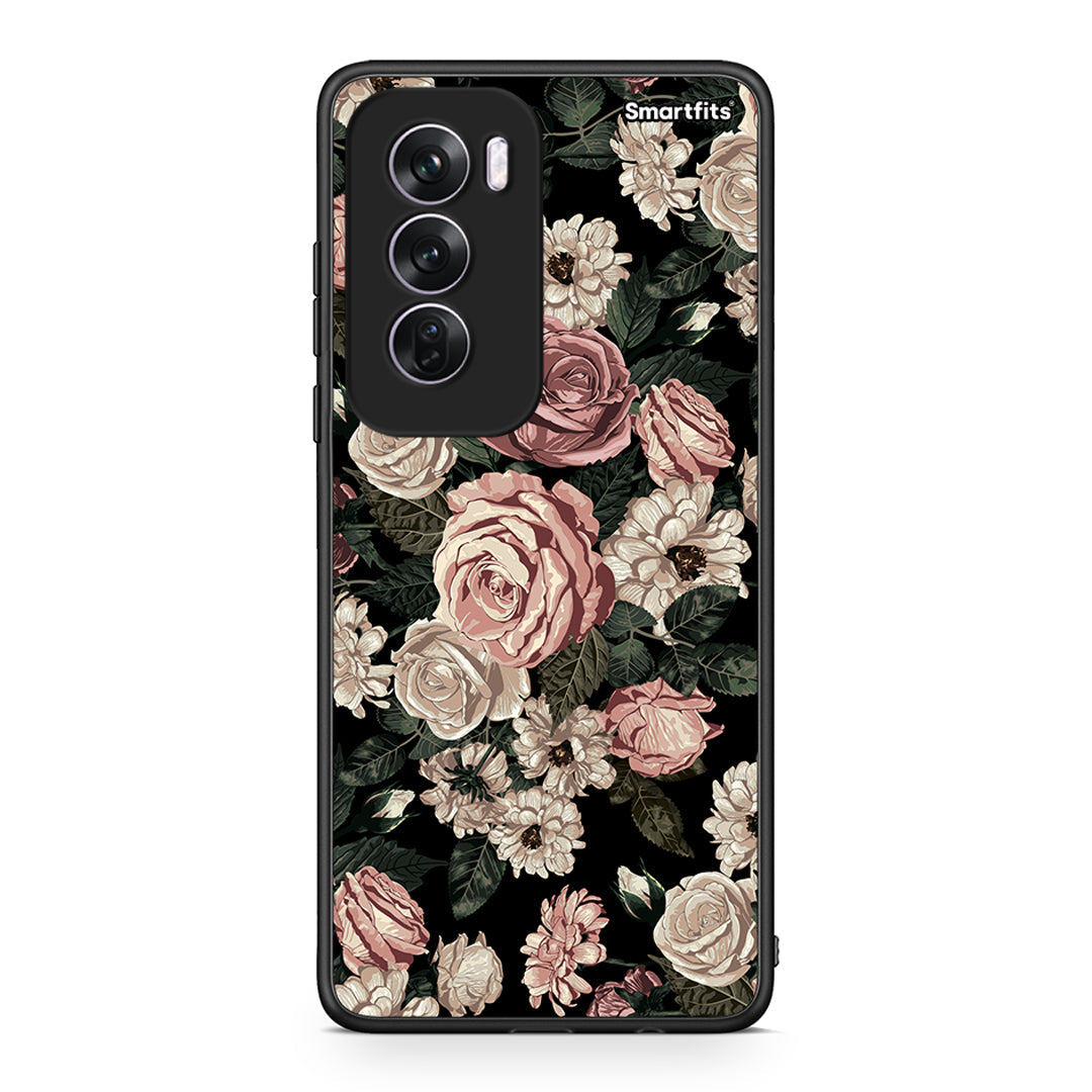 4 - Oppo Reno12 Pro Wild Roses Flower case, cover, bumper