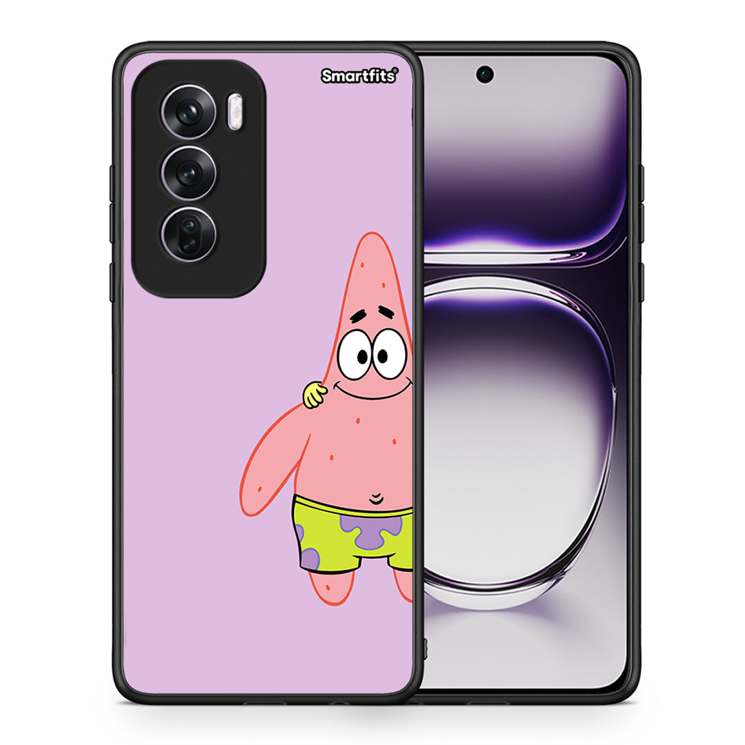 Θήκη Oppo Reno12 Pro Friends Patrick από τη Smartfits με σχέδιο στο πίσω μέρος και μαύρο περίβλημα | Oppo Reno12 Pro Friends Patrick case with colorful back and black bezels