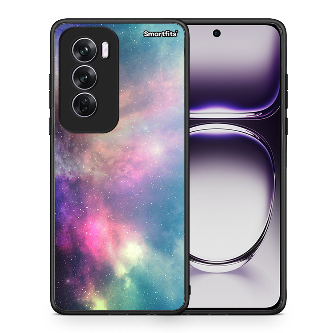 Θήκη Oppo Reno12 Pro Rainbow Galaxy από τη Smartfits με σχέδιο στο πίσω μέρος και μαύρο περίβλημα | Oppo Reno12 Pro Rainbow Galaxy case with colorful back and black bezels