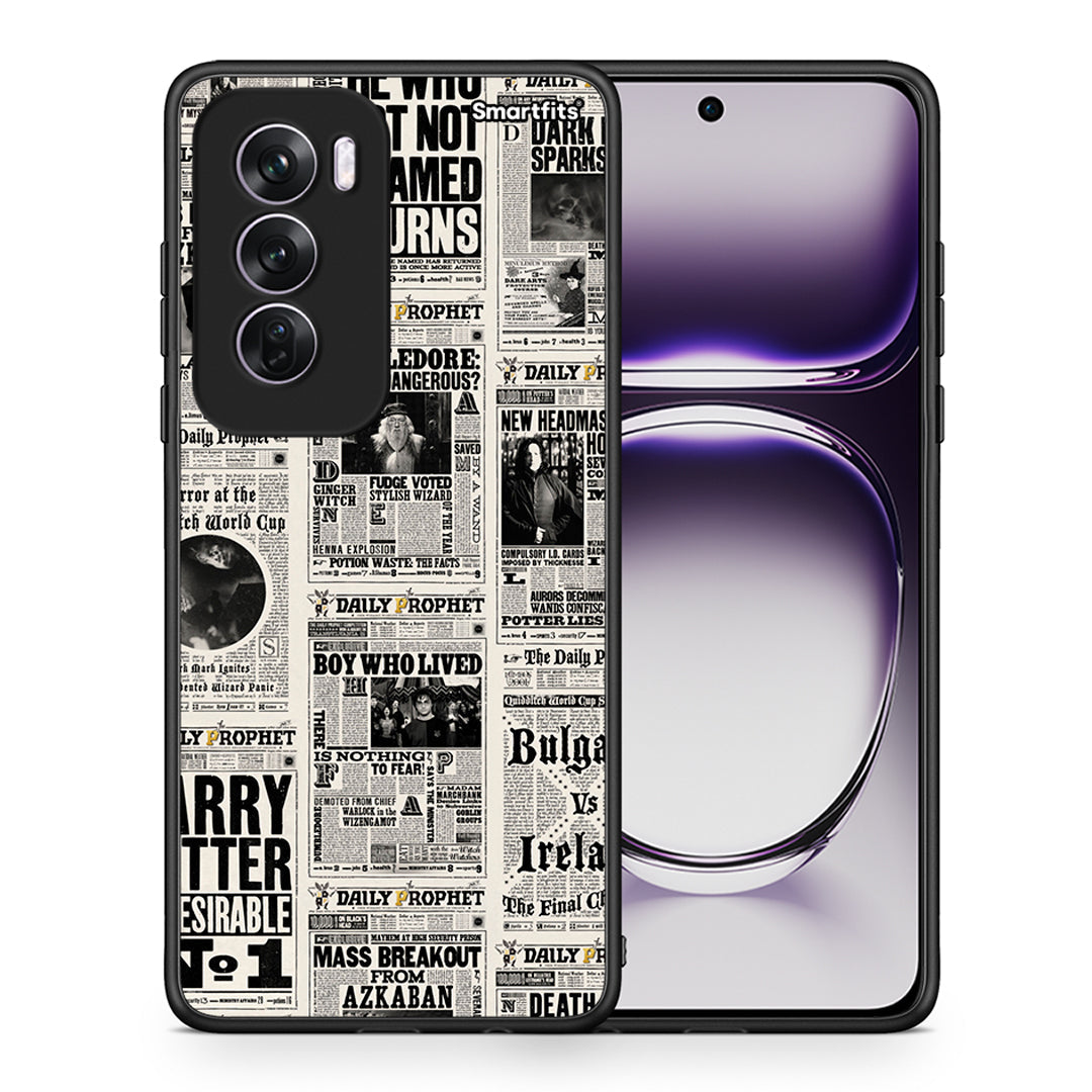 Θήκη Oppo Reno12 Pro Harry Paper από τη Smartfits με σχέδιο στο πίσω μέρος και μαύρο περίβλημα | Oppo Reno12 Pro Harry Paper case with colorful back and black bezels