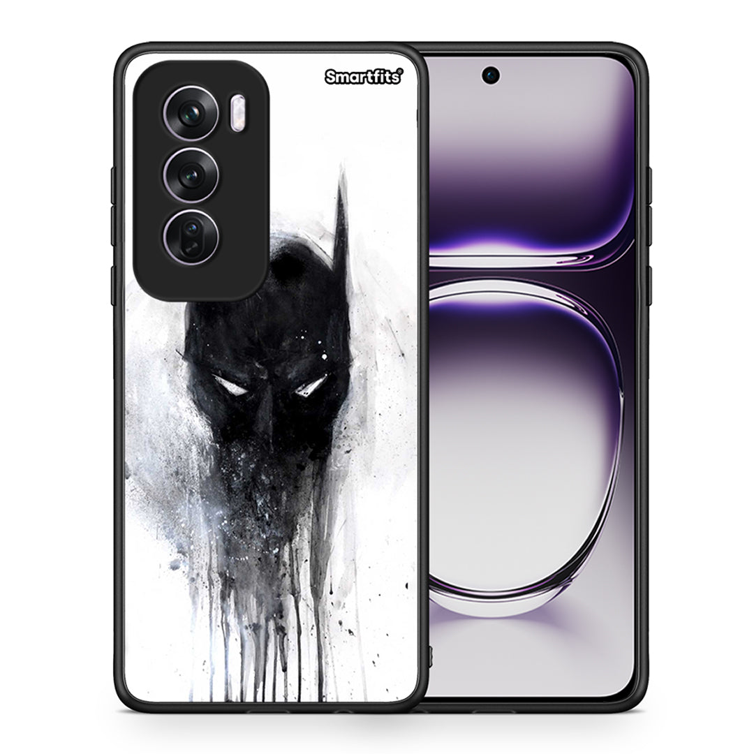 Θήκη Oppo Reno12 Pro Paint Bat Hero από τη Smartfits με σχέδιο στο πίσω μέρος και μαύρο περίβλημα | Oppo Reno12 Pro Paint Bat Hero case with colorful back and black bezels