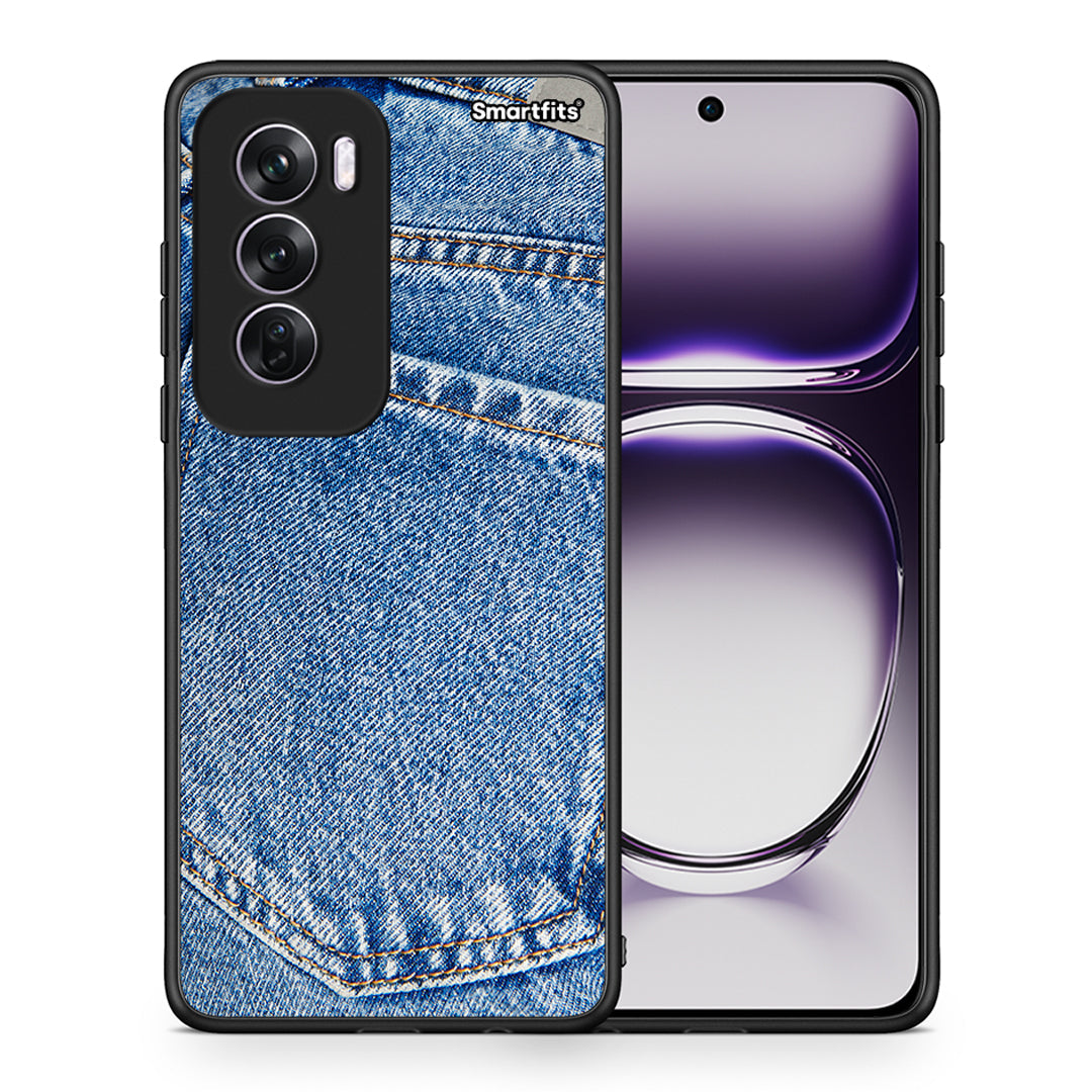 Θήκη Oppo Reno12 Pro Jeans Pocket από τη Smartfits με σχέδιο στο πίσω μέρος και μαύρο περίβλημα | Oppo Reno12 Pro Jeans Pocket case with colorful back and black bezels