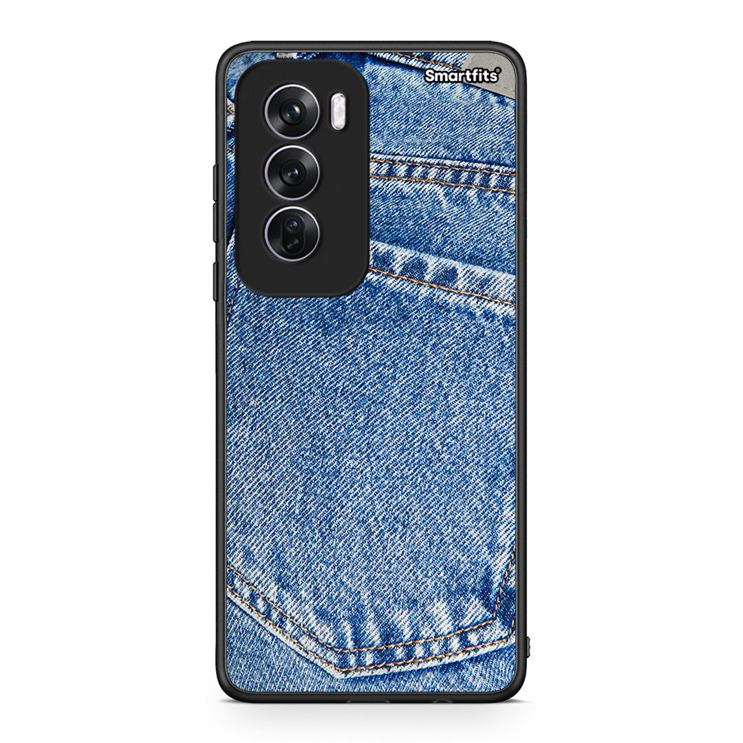 Oppo Reno12 Pro Jeans Pocket θήκη από τη Smartfits με σχέδιο στο πίσω μέρος και μαύρο περίβλημα | Smartphone case with colorful back and black bezels by Smartfits