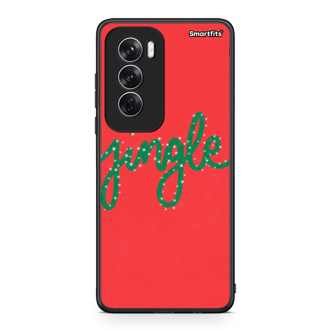 Oppo Reno12 Pro Jingle Xmas θήκη από τη Smartfits με σχέδιο στο πίσω μέρος και μαύρο περίβλημα | Smartphone case with colorful back and black bezels by Smartfits