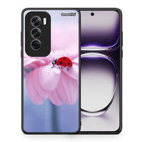 Thumbnail for Θήκη Oppo Reno12 Pro Ladybug Flower από τη Smartfits με σχέδιο στο πίσω μέρος και μαύρο περίβλημα | Oppo Reno12 Pro Ladybug Flower case with colorful back and black bezels