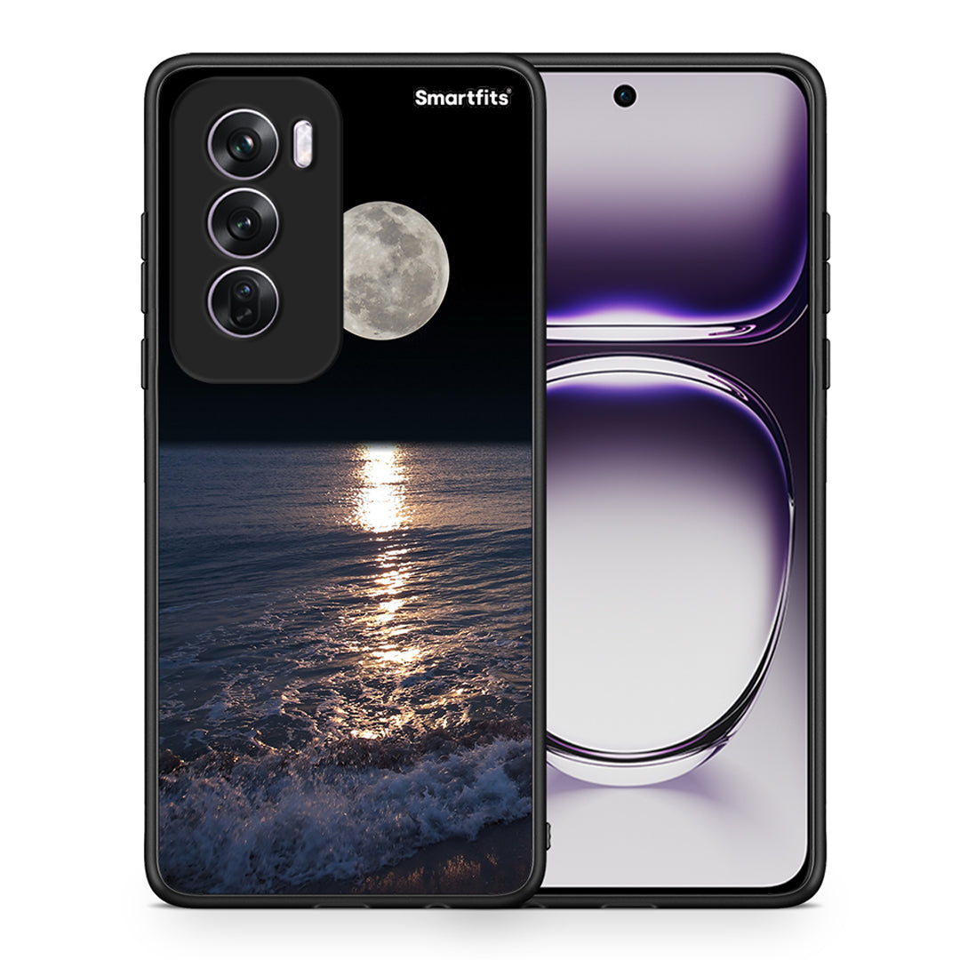 Θήκη Oppo Reno12 Pro Moon Landscape από τη Smartfits με σχέδιο στο πίσω μέρος και μαύρο περίβλημα | Oppo Reno12 Pro Moon Landscape case with colorful back and black bezels