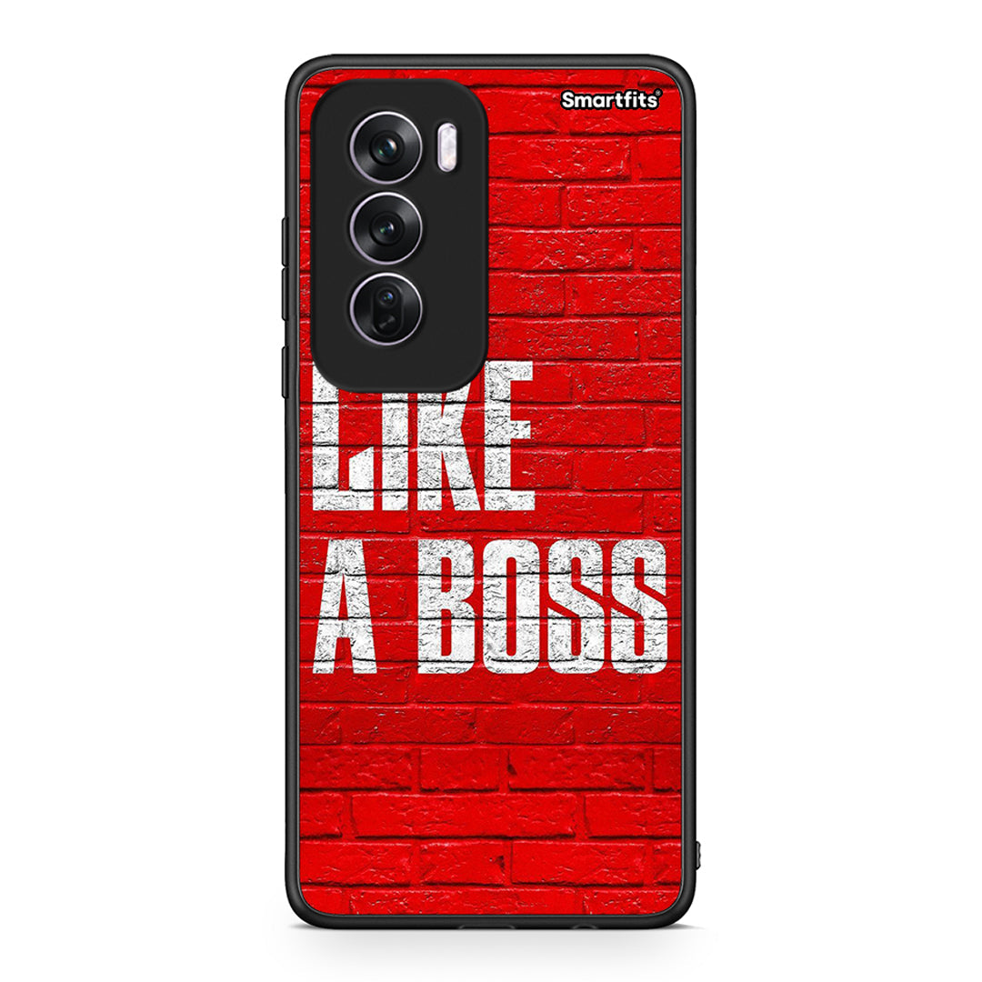 Oppo Reno12 Pro Like A Boss θήκη από τη Smartfits με σχέδιο στο πίσω μέρος και μαύρο περίβλημα | Smartphone case with colorful back and black bezels by Smartfits