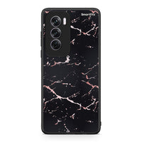 Thumbnail for 4 - Oppo Reno12 Pro Black Rosegold Marble case, cover, bumper