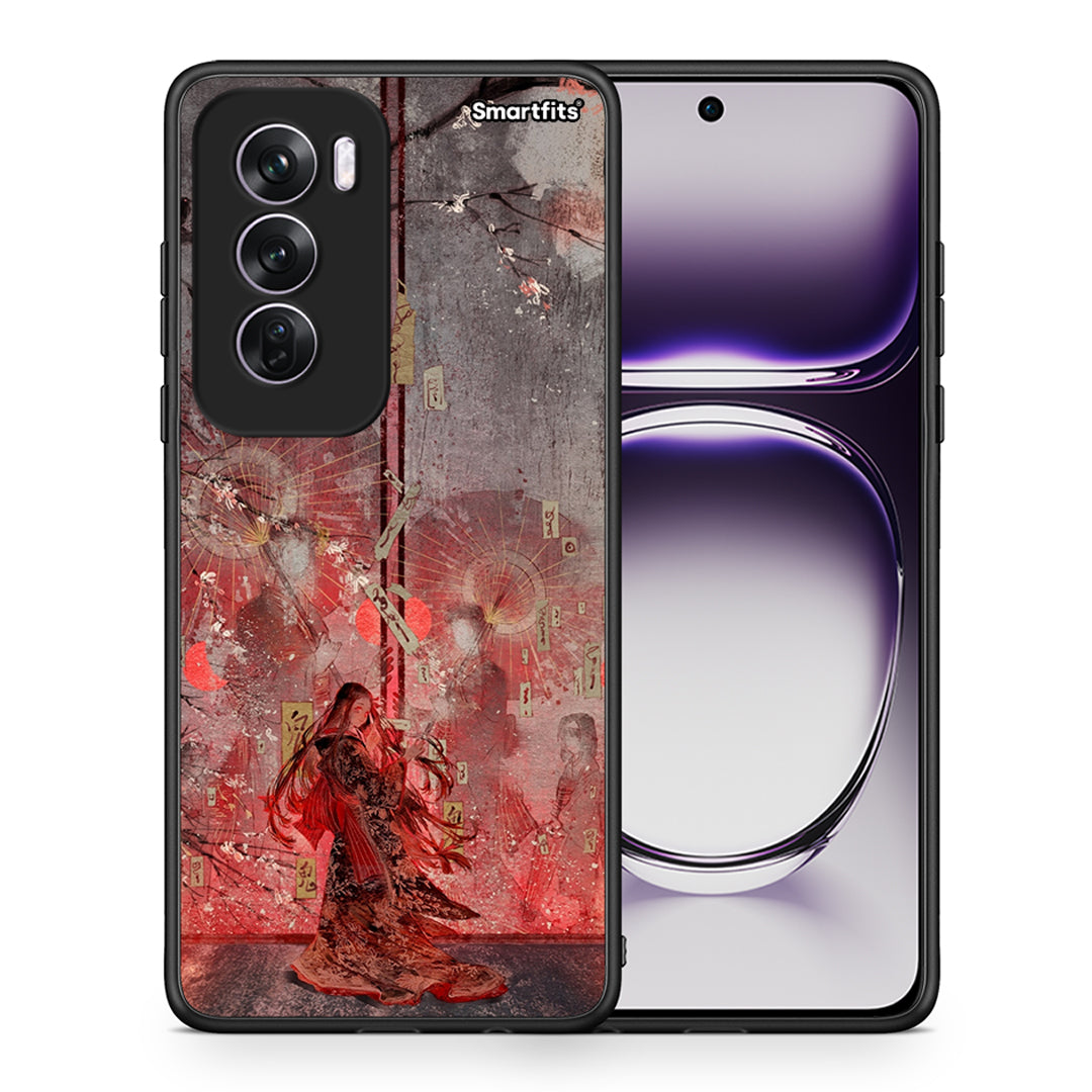 Θήκη Oppo Reno12 Pro Nezuko Kamado από τη Smartfits με σχέδιο στο πίσω μέρος και μαύρο περίβλημα | Oppo Reno12 Pro Nezuko Kamado case with colorful back and black bezels