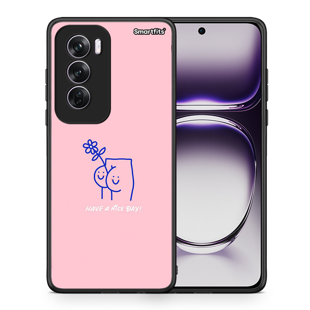 Θήκη Oppo Reno12 Pro Nice Day από τη Smartfits με σχέδιο στο πίσω μέρος και μαύρο περίβλημα | Oppo Reno12 Pro Nice Day case with colorful back and black bezels